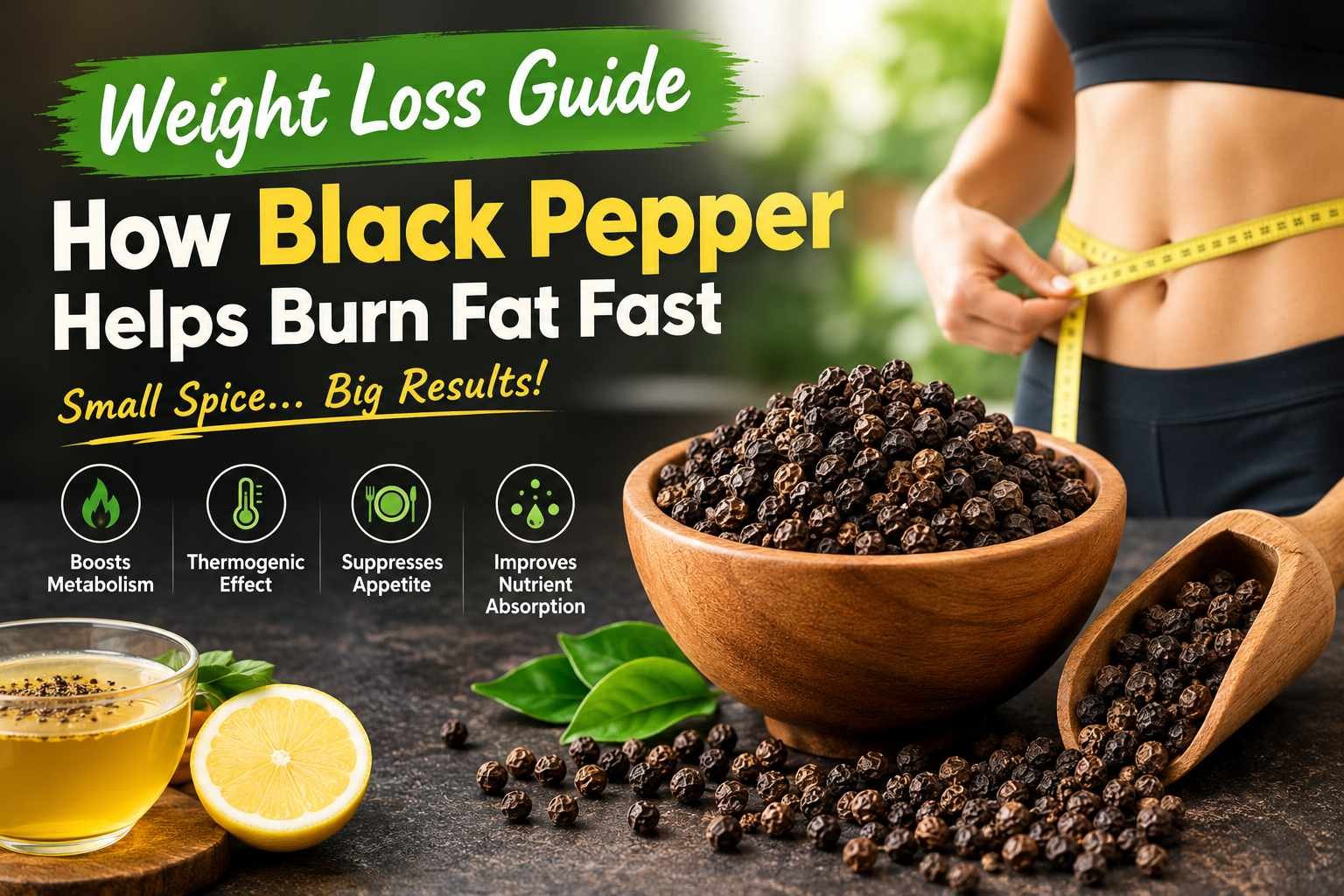 How Black Pepper Helps Burn Fat Fast